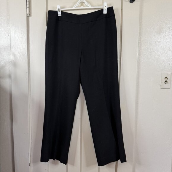 Women’s Pendleton Black 100% Virgin Wool Dress Pants 16 Petite career preppy - Picture 1 of 5
